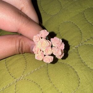 Elegant Pink Mini Rose Cluster